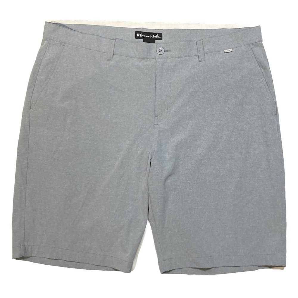 Travis Mathew Performance Gray Men's Golf Shorts Size 42